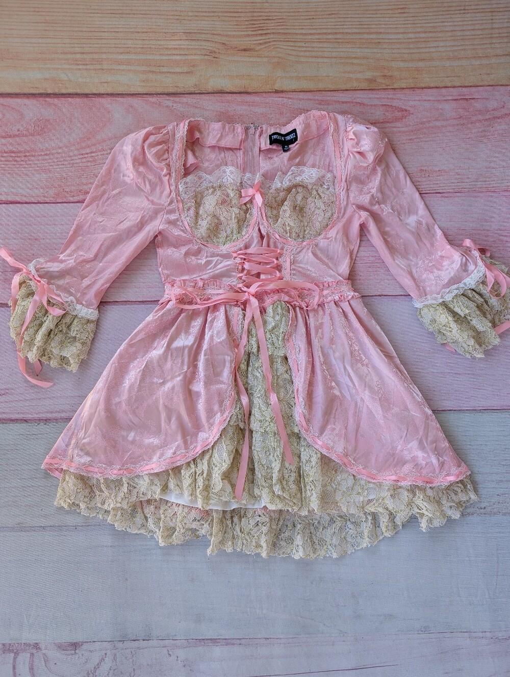 Dolls Kill Trickz N' Treatz Marie Antoinette They'll Eat Cake Dress Costume M